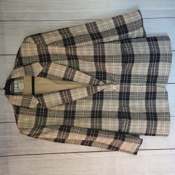 Rafaella vintage silk blend blazer jacket size 12 - Picture 1 of 7